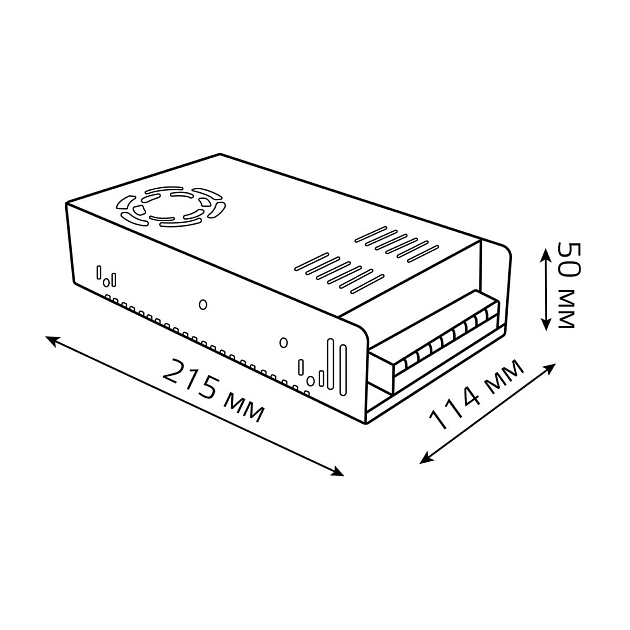 Блок питания Gauss Led Strip PS 12V 400W IP20 40A 202003400 изображение 3 Блок питания Gauss Led Strip PS 12V 400W IP20 40A 202003400 Фото № 3