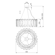 Подвесная люстра Bogates Canaria 326/10 Smart 1
