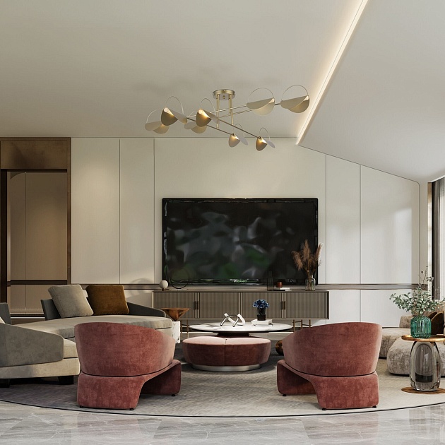 Потолочная люстра Eurosvet Grazia 70148/8 золото Фото № 6