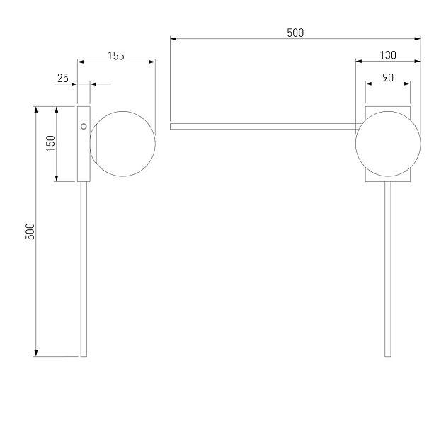 Настенный светильник Eurosvet Fredo 40035/1 черный жемчуг Фото № 3
