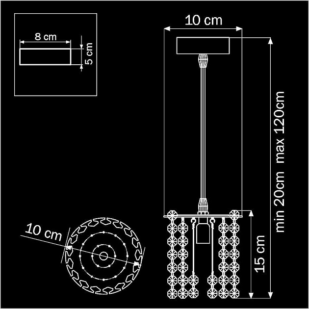 Подвесной светильник Lightstar Cristallo 795312 Фото № 3
