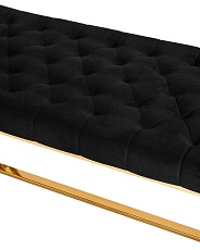 Банкетка Stool Group БРУКЛИН вельвет черный сталь золото BENCH-012-TG 2