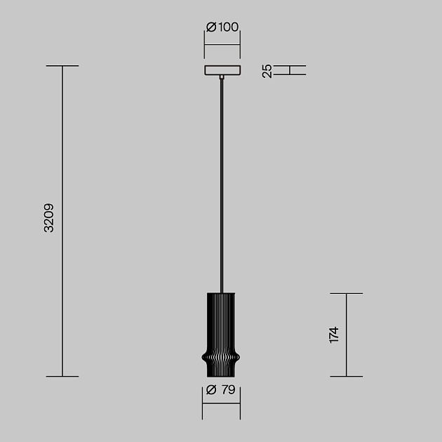 Подвесной светильник Maytoni MOD430PL-L5W3K1 Фото № 3
