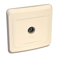 ТВ-розетка оконечная Systeme Electric Этюд кремовая TVC-002K