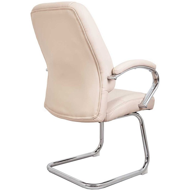 Офисный стул AksHome King бежевый, экокожа 69776 Фото № 4