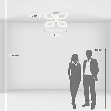 Потолочная светодиодная люстра De City Мадлен 424013705 1