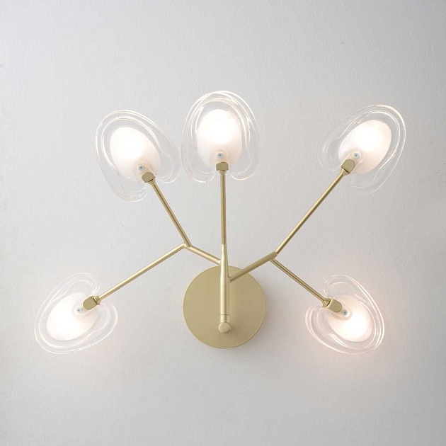 Бра Crystal Lux SOLE AP5 GOLD Фото № 1