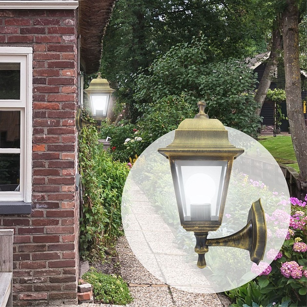 Уличный настенный светильник Apeyron Леда 11-11бр Фото № 4