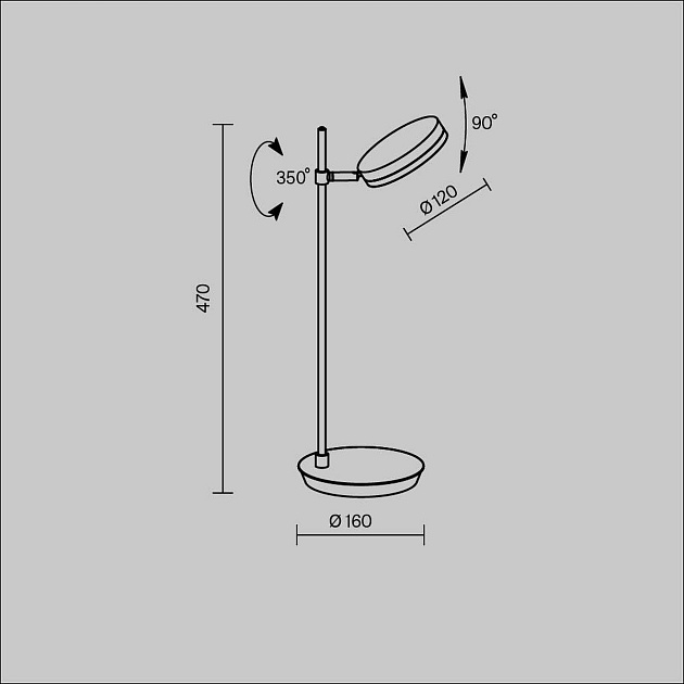 Настольная лампа Maytoni Fad MOD070TL-L8W3K Фото № 2