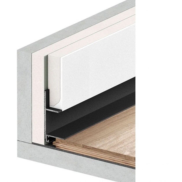 Универсальный плинтус FerGipps черный УП 40 УТ000002486 Фото № 3