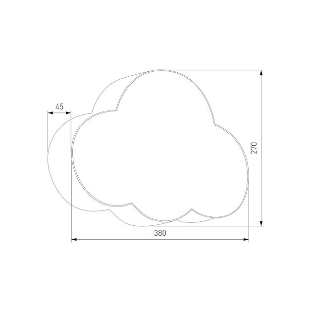 Настенный светильник TK Lighting 5886 Cloud изображение 2 Настенный светильник TK Lighting 5886 Cloud Фото № 2