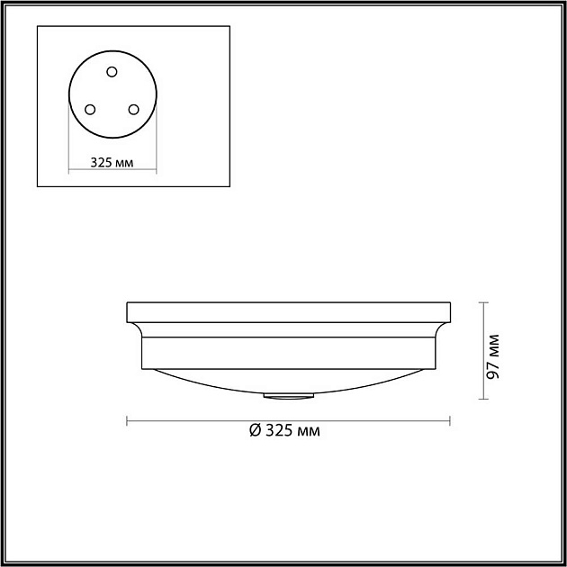 Настенно-потолочный светильник Odeon Light Walli Marsei 4824/3C Фото № 6