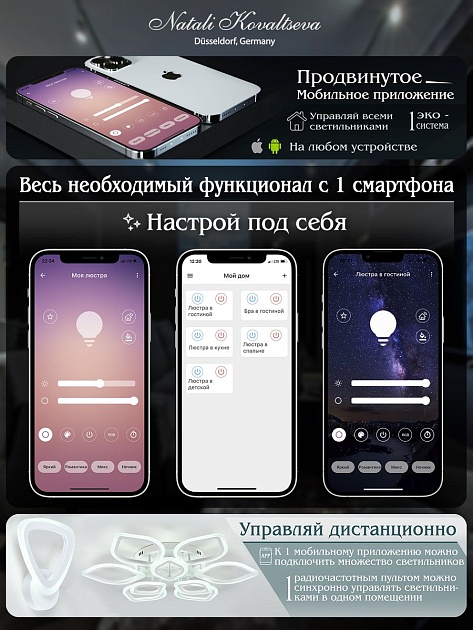 Потолочная светодиодная люстра Natali Kovaltseva Led Lamps 81200 Фото № 3