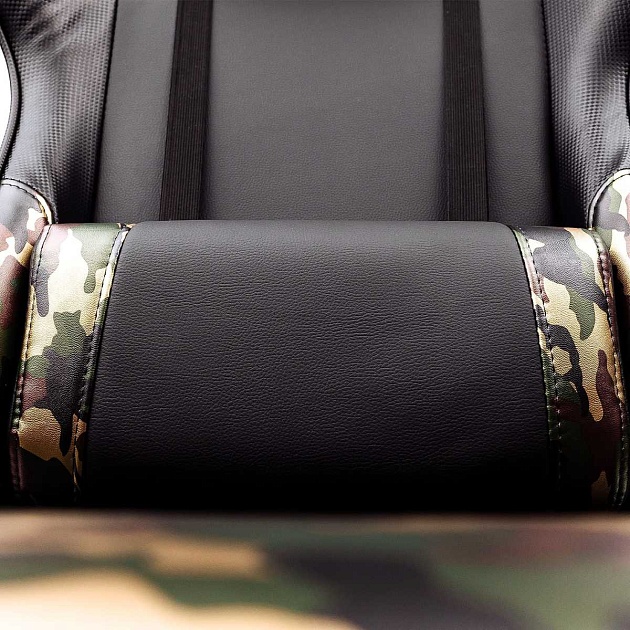 Игровое кресло AksHome Military черный, экокожа 80008 изображение 6 Игровое кресло AksHome Military черный, экокожа 80008 Фото № 6