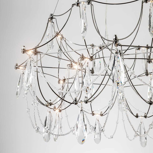 Подвесная светодиодная люстра Modelux Premium ML.5603.600P СН изображение 4 Подвесная светодиодная люстра Modelux Premium ML.5603.600P СН Фото № 4