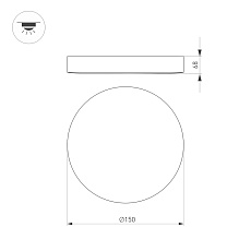 Накладной светодиодный светильник Arlight IM-FLOWER-EMERGENCY-3H-R280-15W Day4000-MIX (BK, 110 deg, 230V) 041106 4