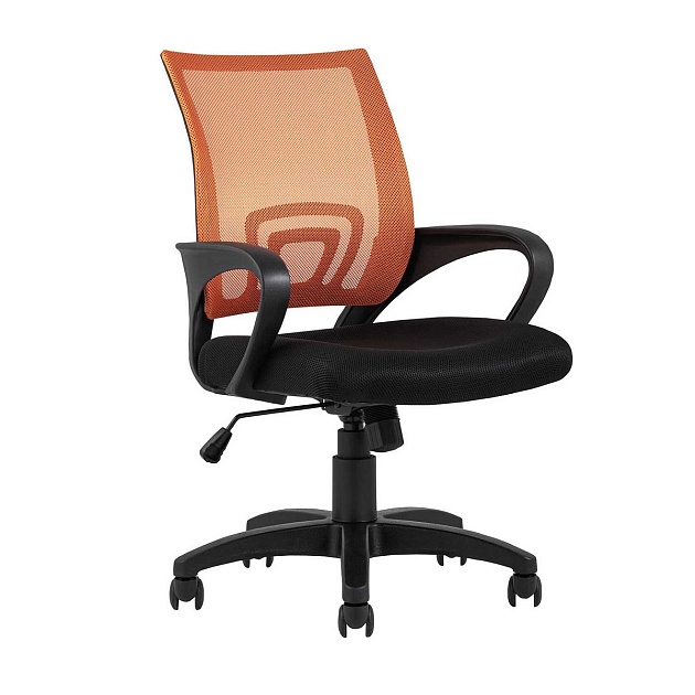 Офисное кресло TopChairs Simple оранжевое D-515 orange изображение 1 Офисное кресло TopChairs Simple оранжевое D-515 orange Фото № 1
