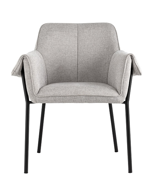 Кресло Stool Group Бесс рогожка светло-серый FDC9469P BEL-40 Фото № 3