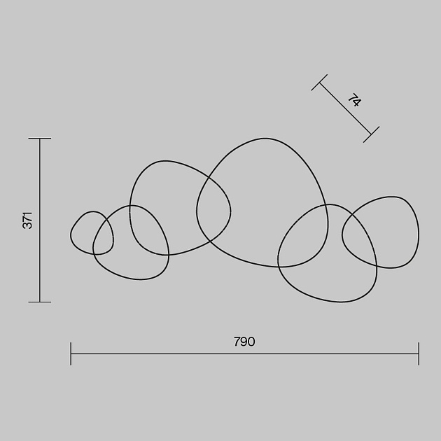 Настенный светодиодный светильник Maytoni Jack-stone MOD314WL-L13G3K изображение 3 Настенный светодиодный светильник Maytoni Jack-stone MOD314WL-L13G3K Фото № 3