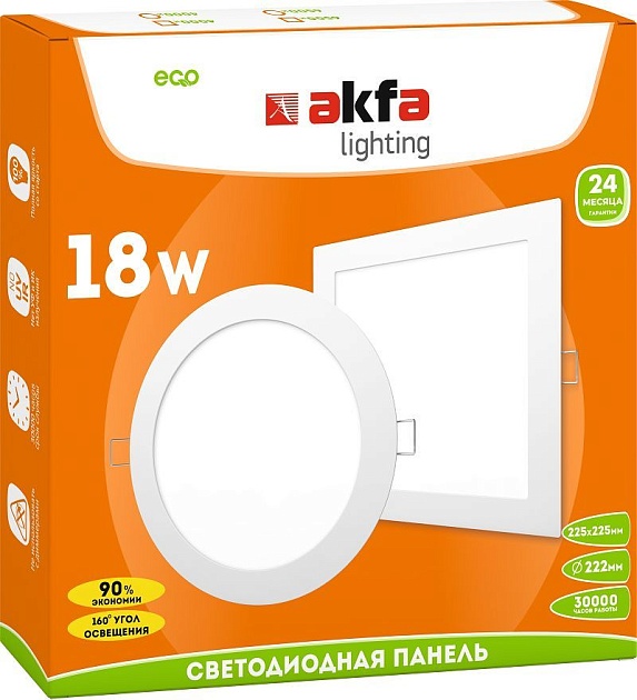 Встраиваемая светодиодная панель Akfa Lighting AK-LPS FLLPR00000019 Фото № 2