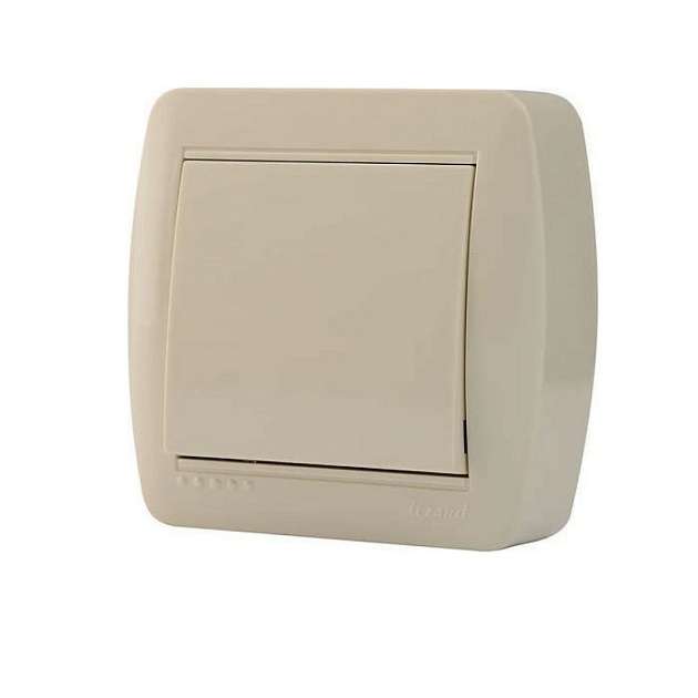 Выключатель проходной Lezard Demet кремовый 711-0300-105 Фото № 1