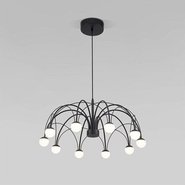 Подвесная светодиодная люстра Eurosvet Ragno 90034/10 LED черный Фото № 1