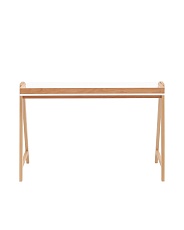 Письменный стол Stool Group Pyramid 118*53 белый/светлое дерево УТ000036011 5