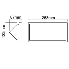 Уличный настенный светодиодный светильник Mantra Creek 8861 1