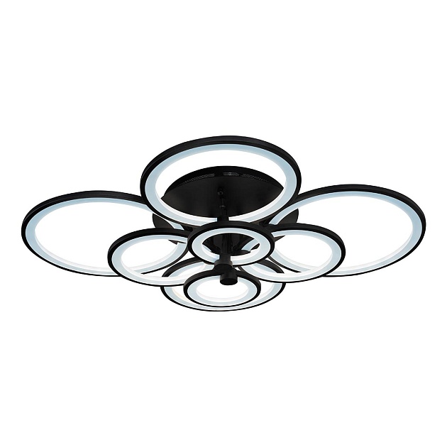 Потолочная светодиодная люстра iLedex Ring A001/8 BK изображение 2 Потолочная светодиодная люстра iLedex Ring A001/8 BK Фото № 2