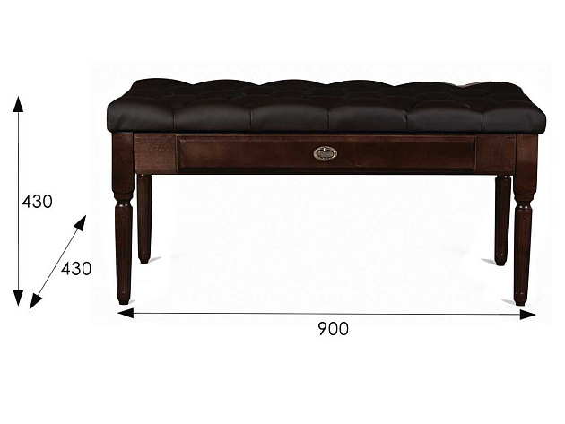 Банкетка Мебелик Оливия 001168 изображение 3 Банкетка Мебелик Оливия 001168 Фото № 3