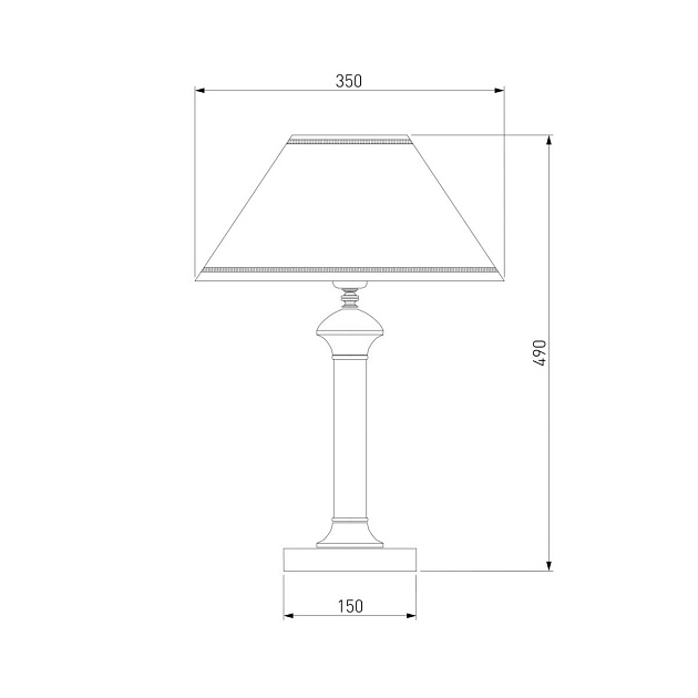 Настольная лампа Eurosvet 60019/1 венге Фото № 2