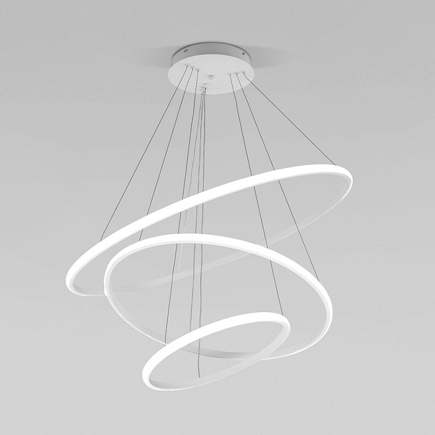 Подвесной светодиодный светильник Eurosvet Collars 90264/3 белый изображение 10 Подвесной светодиодный светильник Eurosvet Collars 90264/3 белый Фото № 10