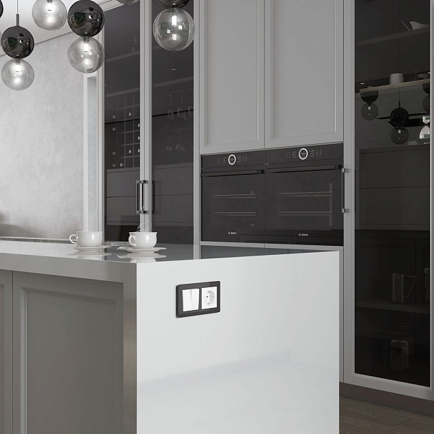 Перекрестный переключатель двухклавишный Werkel белый W1123001 4690389182105 Фото № 4