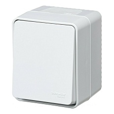 Выключатель одноклавишный Systeme Electric AtlasDesign Profi54 10A 250V белый ATN540115