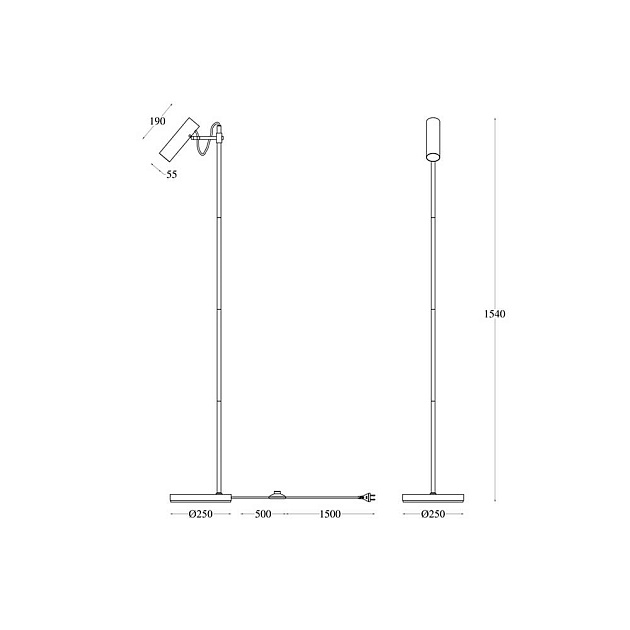 Торшер Maytoni Bansky MOD129FL-01B изображение 2 Торшер Maytoni Bansky MOD129FL-01B Фото № 2