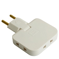 Разветвитель сетевой 3-местный б/з STEKKER ADP10-23-21, 250В, 10A, белый