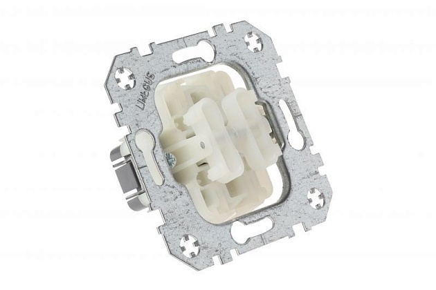 Выключатель двухклавишный Liregus Epsilon белый 28-003 Фото № 4