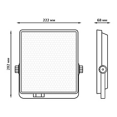 Прожектор светодиодный Gauss Evo 100W 6500К 687511100 1