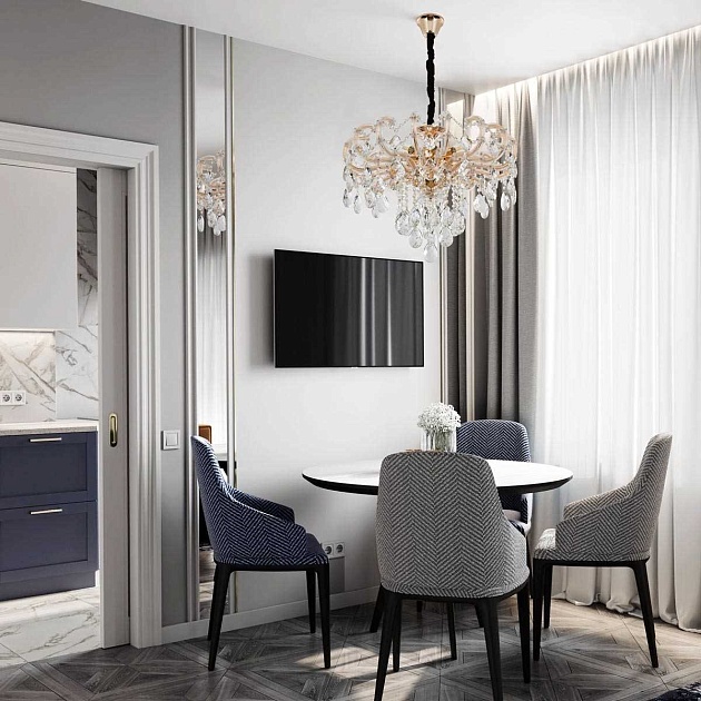 Подвесная люстра Modelux Premium ML.7001.8P изображение 3 Подвесная люстра Modelux Premium ML.7001.8P Фото № 3