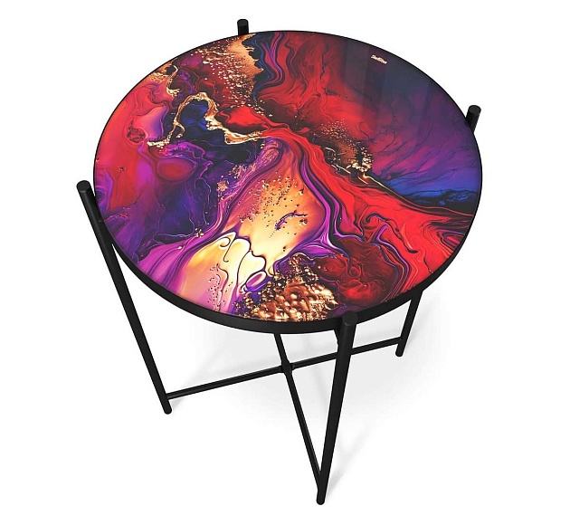 Журнальный стол Sheffilton SHT-CT8-3 амарантовый/черный муар 5093730101 Фото № 2