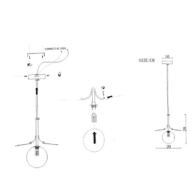 Подвесной светильник Imperium Loft Matisse 191914-26 изображение 2 Подвесной светильник Imperium Loft Matisse 191914-26 Фото № 2