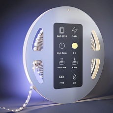 Светодиодная лента Maytoni 14,4W/m 120LED/m 2835SMD теплый белый 5M 201052 2