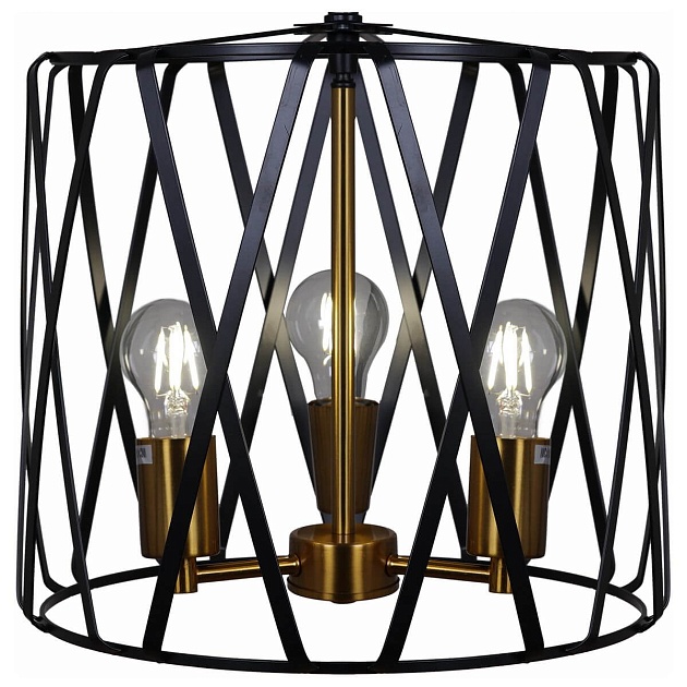 Подвесная люстра Illumico IL1023-3PB-05 BK GD изображение 4 Подвесная люстра Illumico IL1023-3PB-05 BK GD Фото № 4