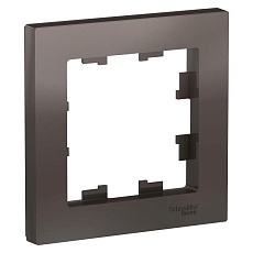 Рамка 1-постовая Systeme Electric AtlasDesign мокко ATN000601