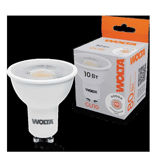 Светодиодная лампа WOLTA WSTD-PAR16-220V10W4KGU10-L изображение 1 Светодиодная лампа WOLTA WSTD-PAR16-220V10W4KGU10-L Фото № 1