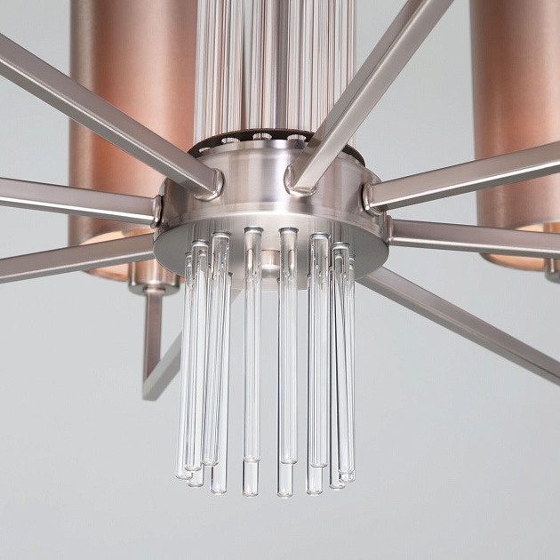 Подвесная люстра Eurosvet Soffio 60134/8 никель изображение 4 Подвесная люстра Eurosvet Soffio 60134/8 никель Фото № 4