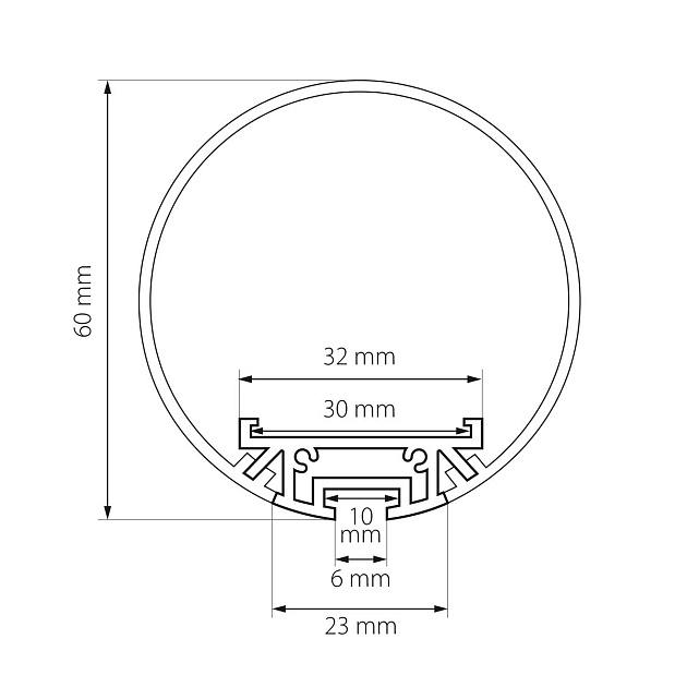 Профиль с рассеивателем Lightstar Profiled 419301 Фото № 2