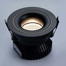 Встраиваемый светодиодный диммируемый светильник Italline IT02-008 Dim black 1