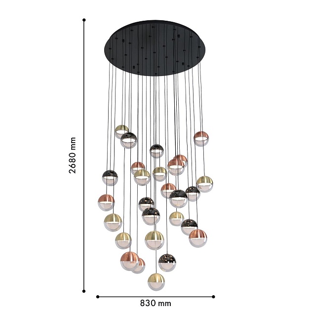 Подвесная светодиодная люстра Favourite Luna 4371-27P Фото № 2