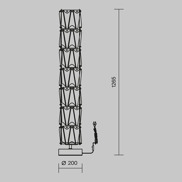 Торшер Maytoni Puntes MOD043FL-08G Фото № 5